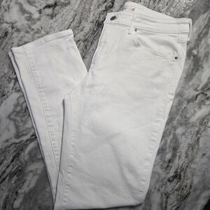 Levi's White Straight Leg Jeans Classic Denim